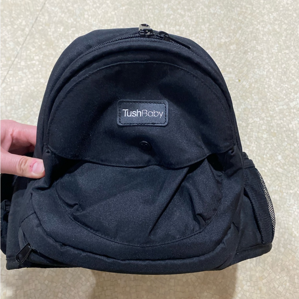 TushBaby Black Kids Backpack